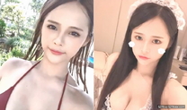 極品顔值禦姐女神【Vising】在大雞巴爸爸的雞巴下變成淫蕩的騷母狗，精液灌滿騷逼流了一地！窮人女神富人精盆