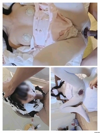 00後清純反差少女『LT軟軟兔』「啊不要，啊輕一點！」可愛萌妹被主人爸爸插的一直叫，小嫩穴簡直太舒服