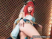 【浵卡】cos原神 妮露 巨乳白虎，激情內射