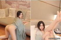 頂級顔值模特女神『蛋蛋寶』綠色漢服 自慰福利，頂級白富美魔鬼身材溫柔反差女神 這樣的尤物誰受得了