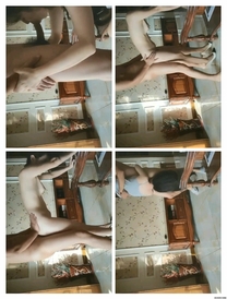 極品美少婦 與炮友在家中做愛，一大早起來就忍不住了，抱著啃鮑魚大屌被吹簫，招式繁多！