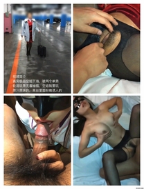 【真實氣質空姐-被單男3P】奶子大又圓，淫水泛濫輪流操