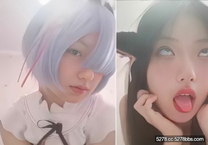 二次元美少女魅惑撩騷自慰，清純反差妹一線天粉逼手沖高潮臉翻白眼，騷浪得很